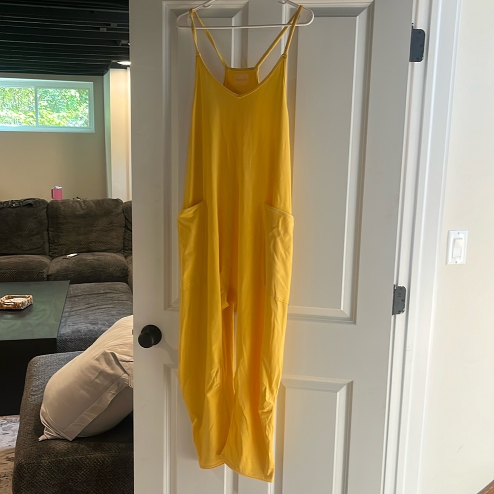 Yellow Free people movement jumper